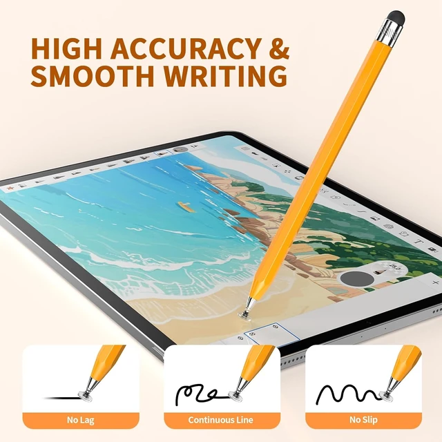 Alt view image 5 of 7 - Stylus Pens for Touch Screens iPad Pencil-Style Stylus
