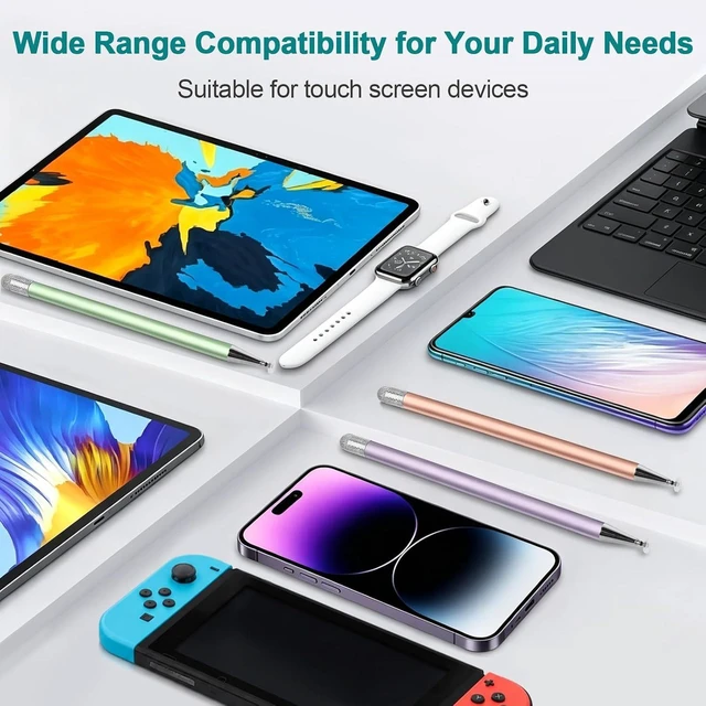 Alt view image 5 of 7 - Stylus Pen for Touchscreen ipad.2-in-1 Tip for Nintendo Switch