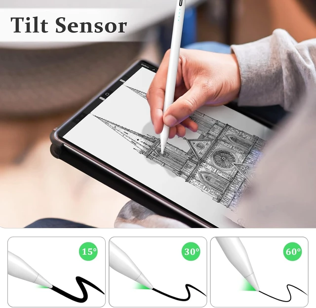 Alt view image 6 of 7 - Stylus Pen for iPad 2018-2026 Fast Charge iPad A16 Pencil