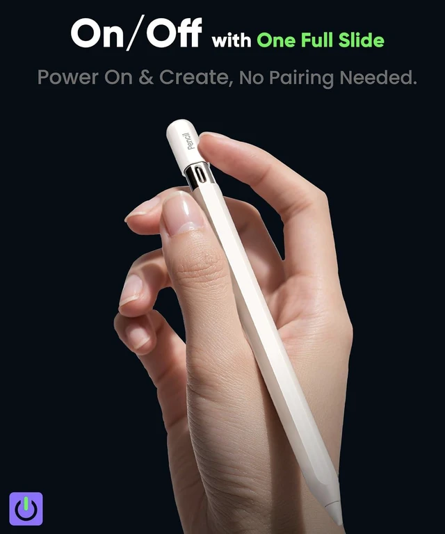 Alt view image 3 of 7 - Pencil 2nd Gen for iPad 2018-2026: Magnetic Wireless Charging Stylus
