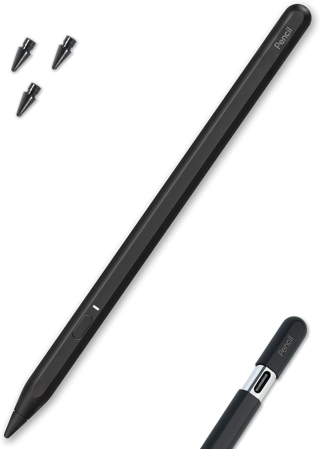 Main image of USB-C Pencil for iPad 2018-2026: Hidden-Port & BT Shortcut Button
