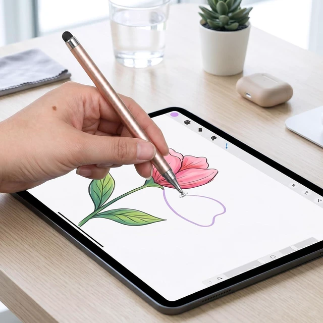 Alt view image 7 of 7 - 4Pcs Stylus Pen 2-in-1 Stylus Pen for Touch Screen