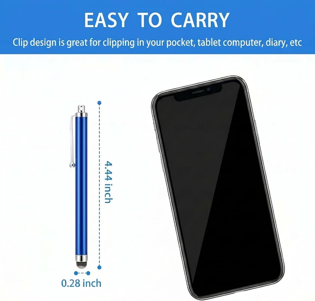 Alt view image 2 of 7 - 36 Pack Fiber Tip Stylus Pens for Universal Touch Screen 12 Colors