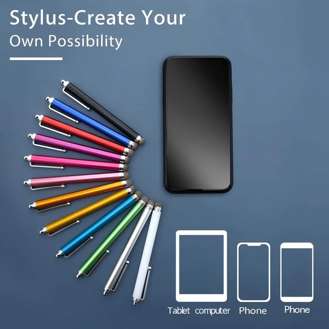 Alt view image 4 of 7 - 36 Pack Fiber Tip Stylus Pens for Universal Touch Screen 12 Colors