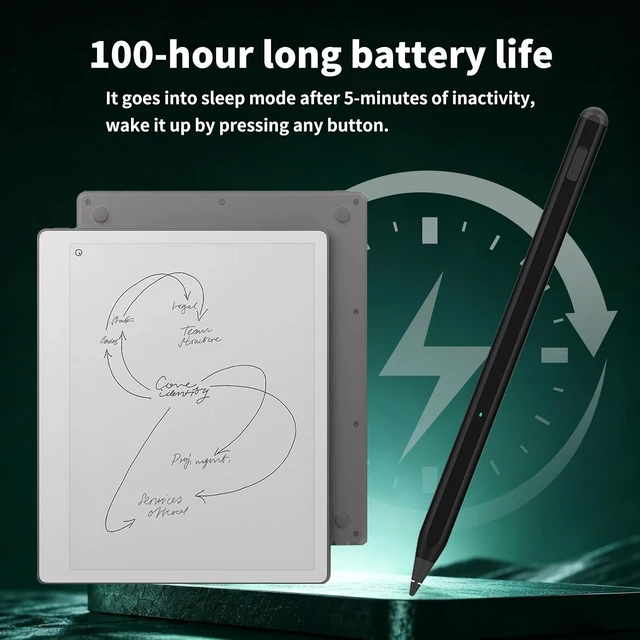 Alt view image 3 of 7 - Stylus for Remarkable Paper Pro Pro Move Pure Pen with Rear EraserBlack