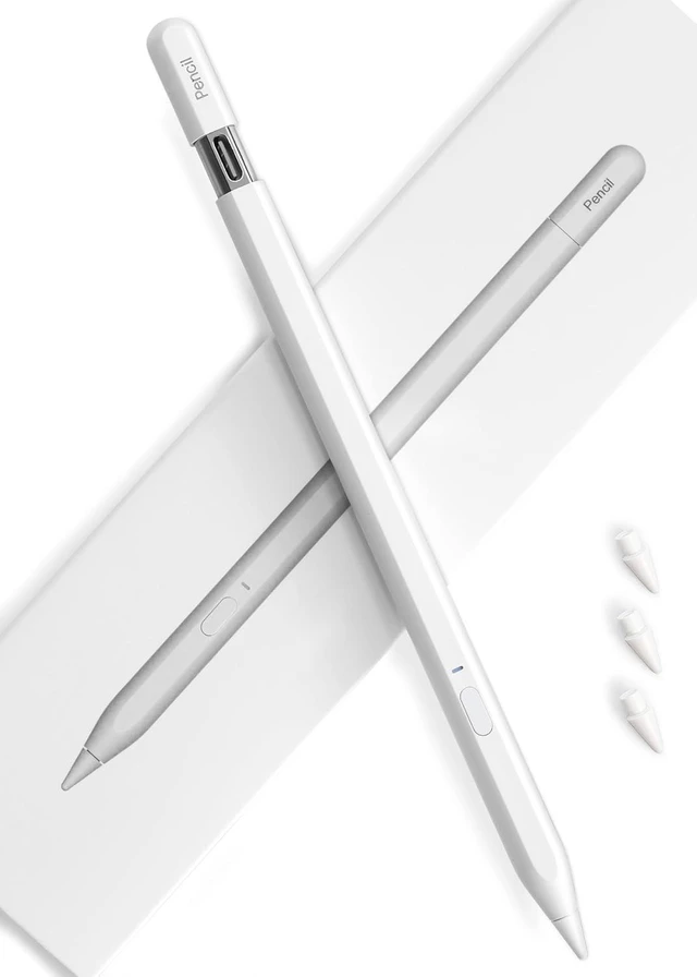 Main image of USB-C Pencil for iPad 2018-2026: Hidden-Port & BT Shortcut Button