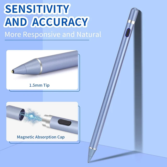 Alt view image 3 of 7 - Active Stylus Pens for Touch Screens Active Pencil Smart Digital Pens Fine Point Stylist Pen Compatible with iPhone iPad
