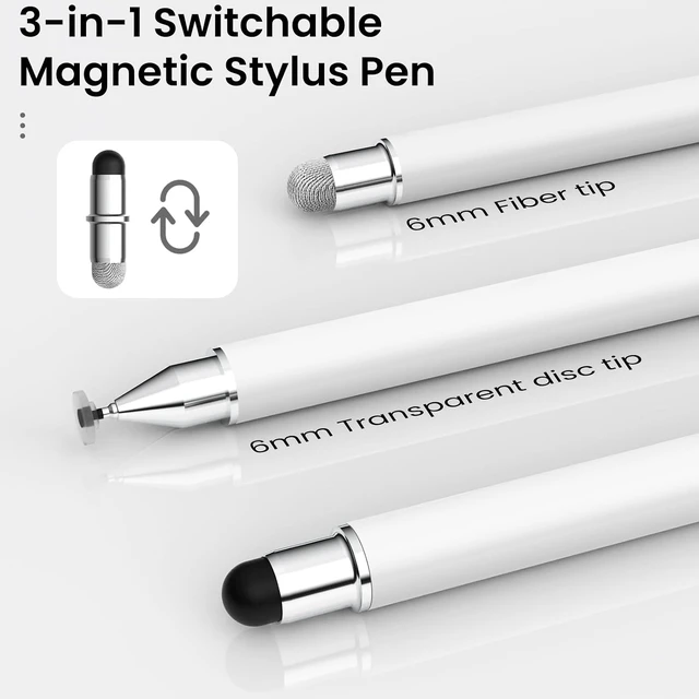 Alt view image 2 of 7 - Stylushome Stylus Pen for Touchscreen iPad 3 in 1 Universal Stylists Pen