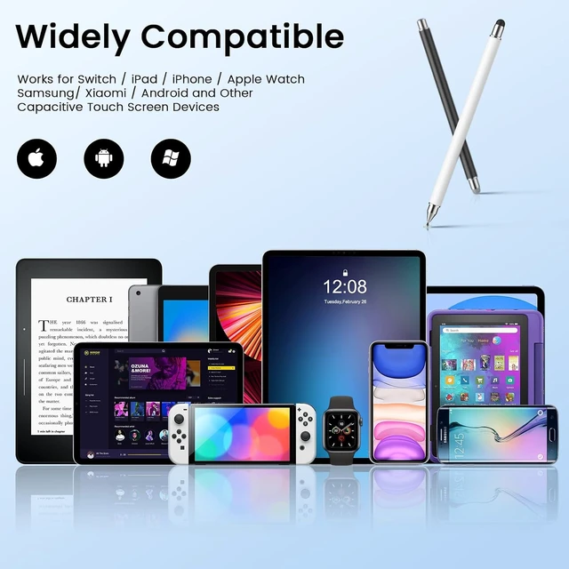 Alt view image 5 of 7 - Stylushome Stylus Pen for Touchscreen iPad 3 in 1 Universal Stylists Pen