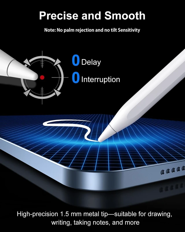 Alt view image 2 of 7 - Stylus Pen for iPhone High Senstivity Universal Stylus Pen
