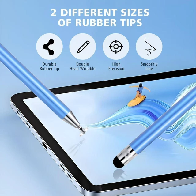 Alt view image 2 of 6 - Stylist Pens 2 in 1 Stylus Pen for Touchscreen (6pcs)