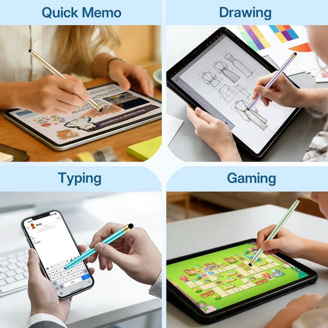 Alt view image 7 of 7 - Stylus(10 Pcs) Stylus Pen for Touchscreen Stylus Pen for iPad