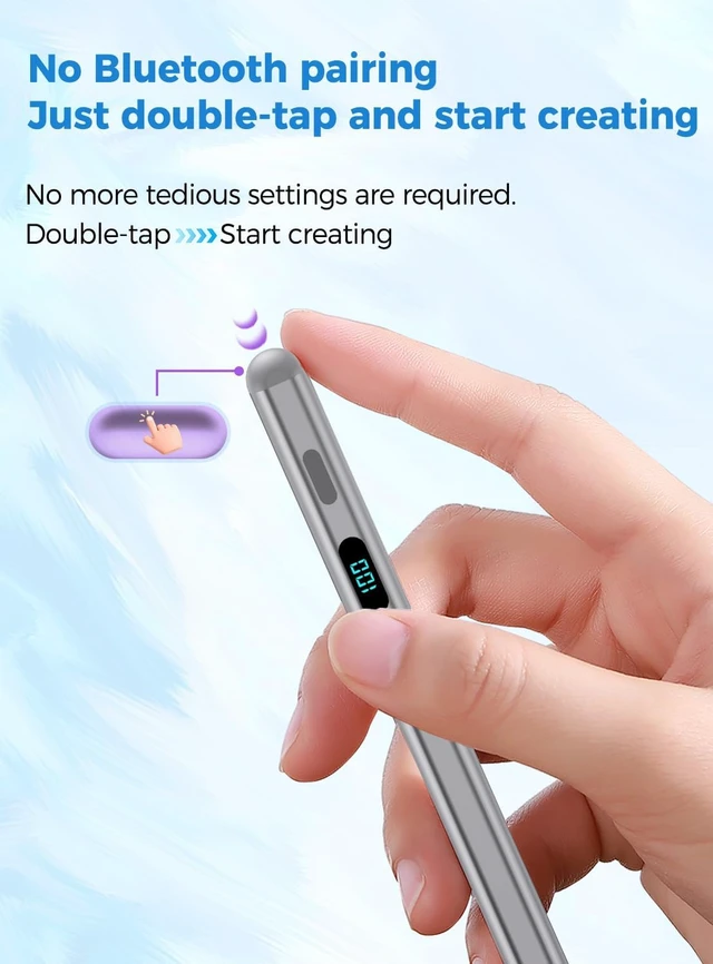 Alt view image 4 of 6 - Stylus Pencil for iPad 2026 Magnetic&Palm Rejection&Fast Charge-Starlight