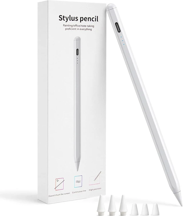 Main image of Magnetic Stylus Pen for iPad 2018-2026 3X Fast Charge iPad Pencil with Tilt Sensitivity & Palm Rejection Pencil Alternative Pixel Precision for iPad A16/11/10 Air Pro Mini USB-C