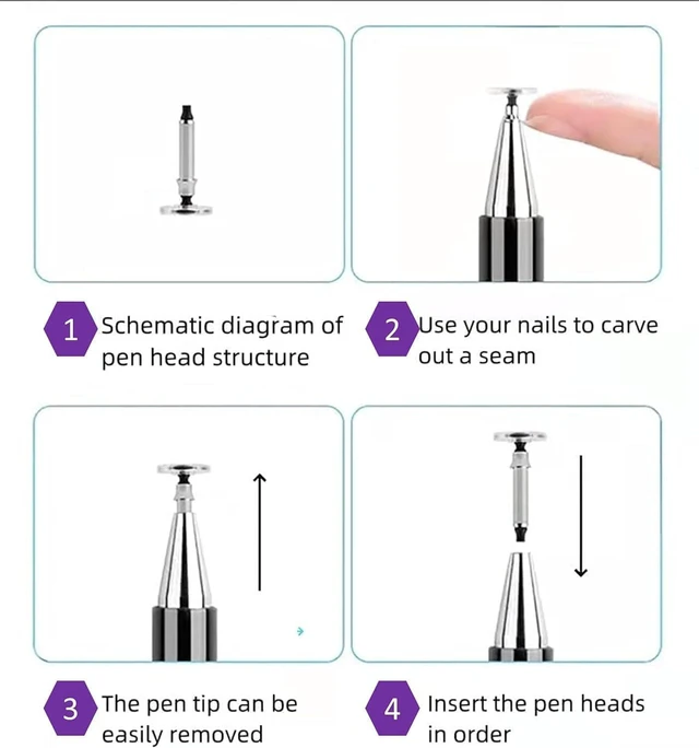 Alt view image 7 of 7 - Stylus Pen for Galaxy Tab A11+/A11/A9+/A9/A8+/A8 Universal Android Pen Compatible with iOS/Microsoft/Android Tablet and Phones All Touch Devices (Purple)