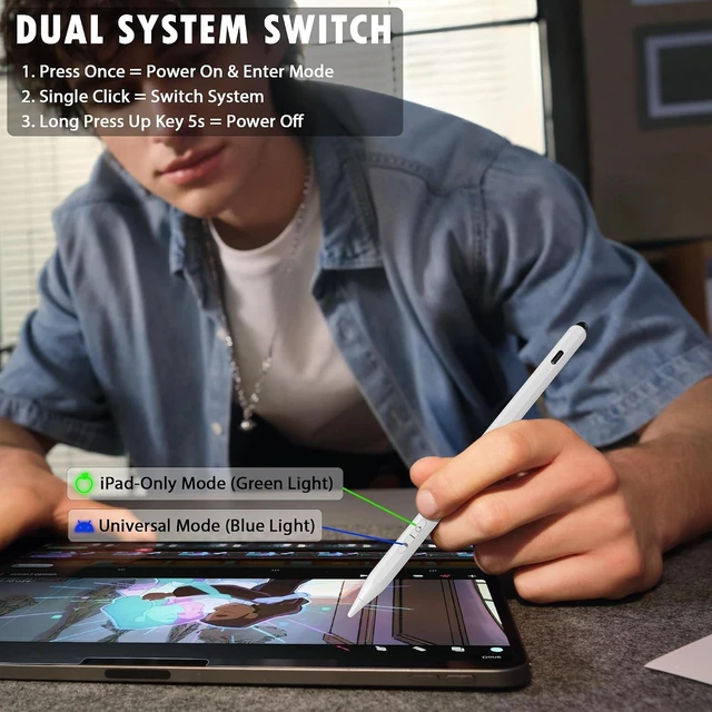 Alt view image 2 of 7 - Stylus Pen for iPad iPhone Touchscreen Android Universal Stylus Pencil