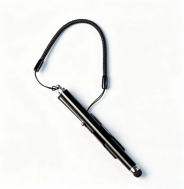 Main image of Screens Capacitive Pen with Spring Rope Fixing Base High Sensitivity for Mobile Car Navigation GPS POS (Black)