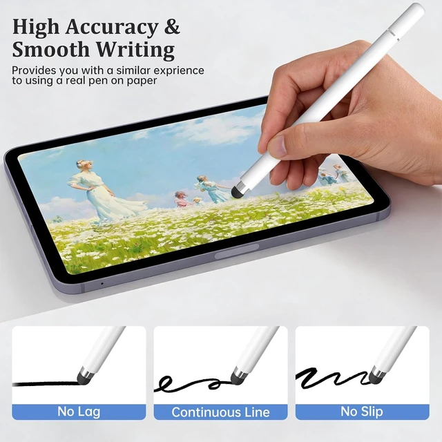 Alt view image 5 of 7 - Stylus Pen for Touchscreen 2-in-1 Stylist Pens 3Pcs Stylus