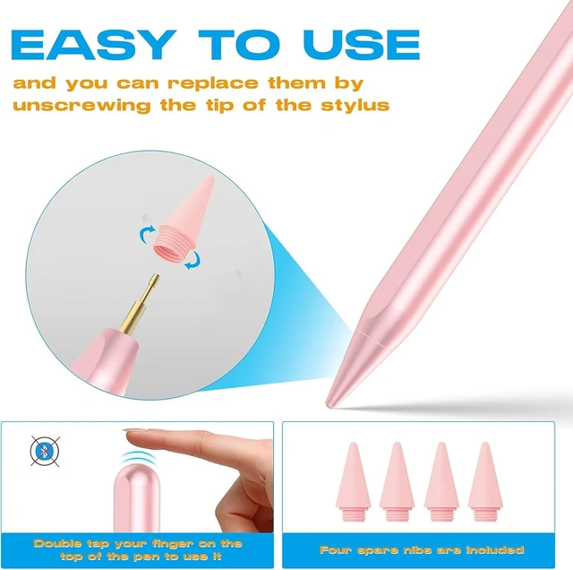 Alt view image 3 of 7 - Stylus Pen for iPad A16(2018-2026) Fast Charge for iPad Pencil