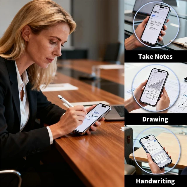 Alt view image 2 of 6 - Stylus Pen for iPhone 13-18 Series: Writes Smoothly for Note-Taking