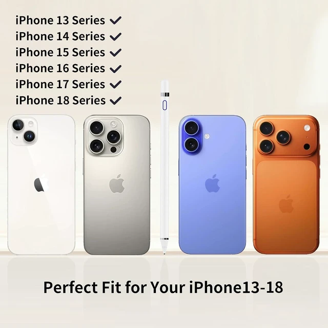 Alt view image 4 of 6 - Stylus Pen for iPhone 13-18 Series: Writes Smoothly for Note-Taking