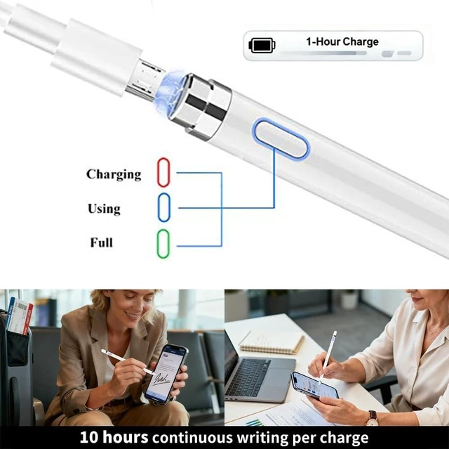 Alt view image 6 of 6 - Stylus Pen for iPhone 13-18 Series: Writes Smoothly for Note-Taking