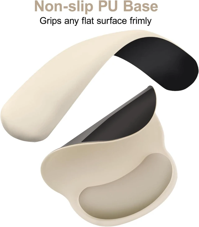 Alt view image 5 of 7 - Wrist Rest Support for Mouse Pad&Keyboard Set Khaki