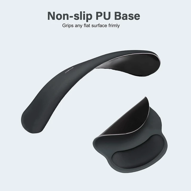Alt view image 5 of 7 - Wrist Rest Support for Mouse Pad&Keyboard Set Slate Gray