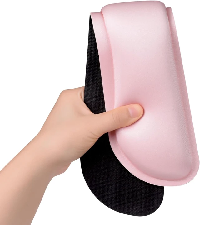 Alt view image 3 of 7 - Enlarge Keyboard Wrist Rest Cute Memory Foam Keyboard Wrist Cushion for Computer Desk Mats Support Typing Pain Relief Ergonomic Mouse Pad Rests with Non-Slip Base for Gaming Laptop Pink