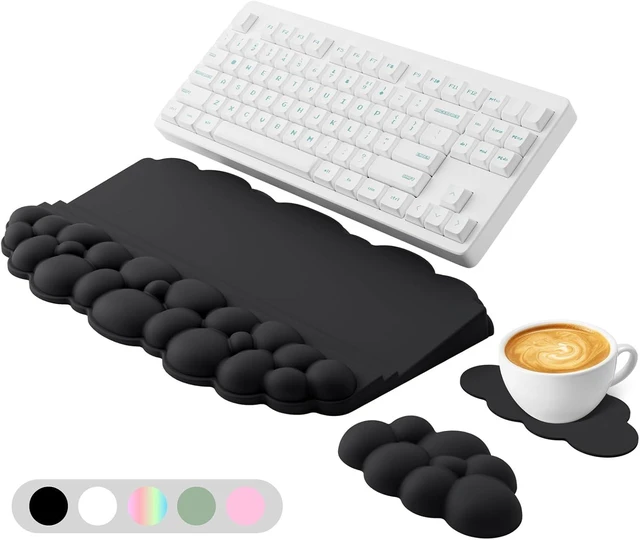 Main image of Ergonomic Wrist Rest for Computer Keyboard and Mouse Cloud Keyboard Stand