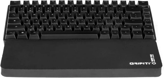 Main image of Fat Wrist Pad 14 X 4 X 0.75 Inch Computer Keyboard Rest Support for Tenkeyless Ergonomic Gaming Wrists Rests Pads - Desk Keyboards Resting Accessories for Carpal Tunnel (Black Nylon)