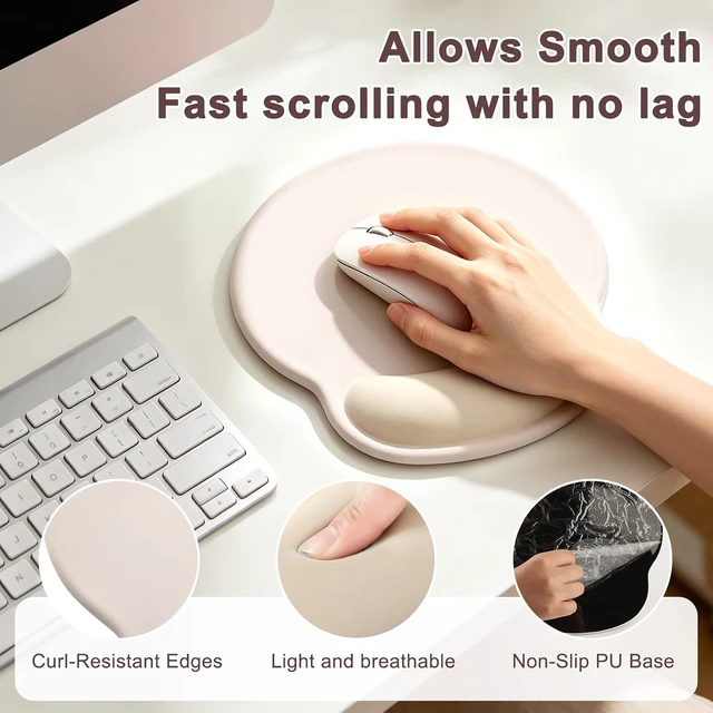 Alt view image 3 of 6 - Ergonomic Mouse Pad with Wrist Rest Mouse Pads for Desk Wrist Support