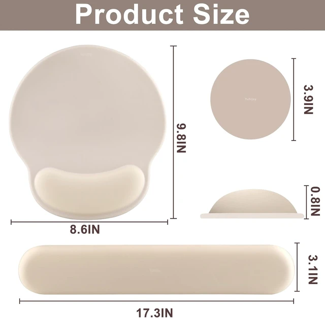 Alt view image 5 of 6 - Ergonomic Mouse Pad with Wrist Rest Mouse Pads for Desk Wrist Support