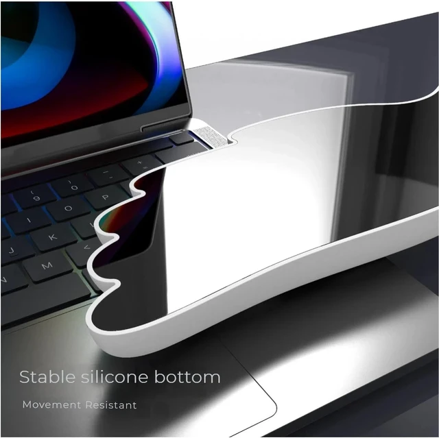 Alt view image 5 of 7 - inbesk Angel Wing Wrist Rest Ergonomic Memory Foam Wrist Rest for Computer Keyboard Mouse Set Cute Gaming Keyboard Cushion Hand Support PU Leather Surface Anti-Slip Waterproof White Angel Wing(white)