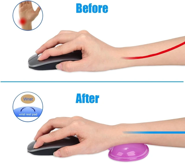 Alt view image 4 of 7 - Gel Keyboard & Mouse Wrist Rest Set - Keyboard Wrist Rest Pad & Mouse Support for Office Gaming Pad Computer Laptop Ergonomic Comfortable Pain Relief- Pad Set (Mouse Support Only)