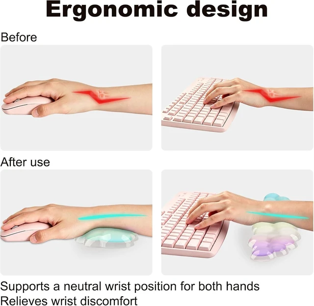 Alt view image 2 of 6 - Keyboard Wrist Rest Ergonomic Wrist Rest for Computer Keyboard Wrist Pad