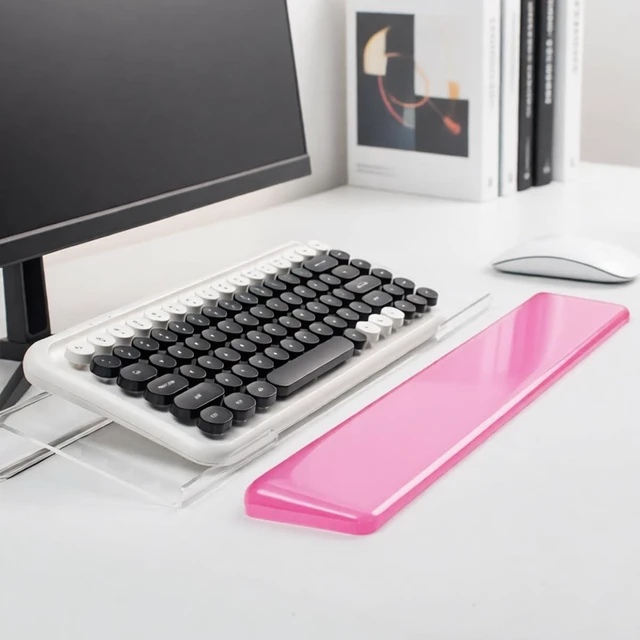 Alt view image 5 of 6 - Keyboard Wrist Rest Gel Wrist Rest for Keyboard-Pink Wrist Rest