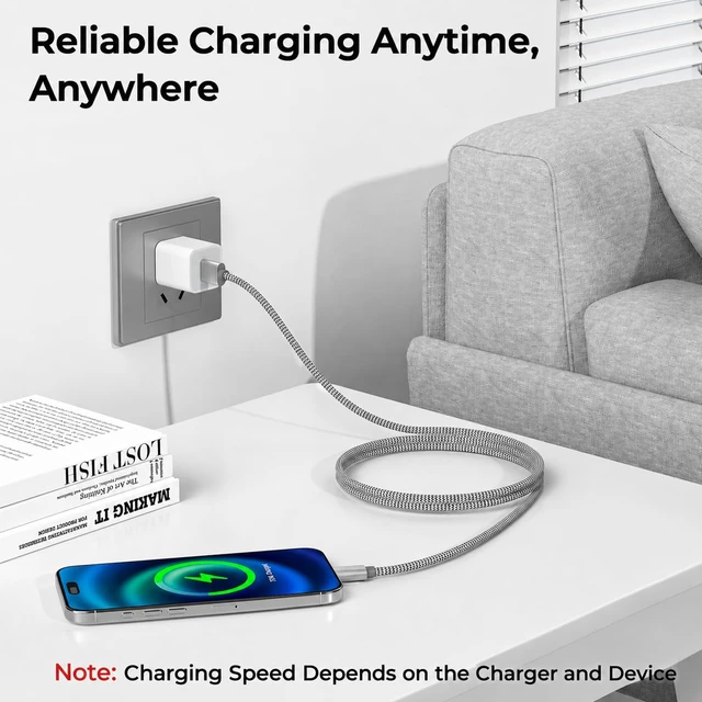 Alt view image 4 of 7 - for iPhone Duo 18 17 16 15 Pro Max Charger Cord USB to USB C Cable 6.6FT/2Pack Type C Charging Cord for iPad 10 Air 4 5 Galaxy S25 S24 S23 S22 Plus Ultra A52 A53 A54 Pixel 9 8