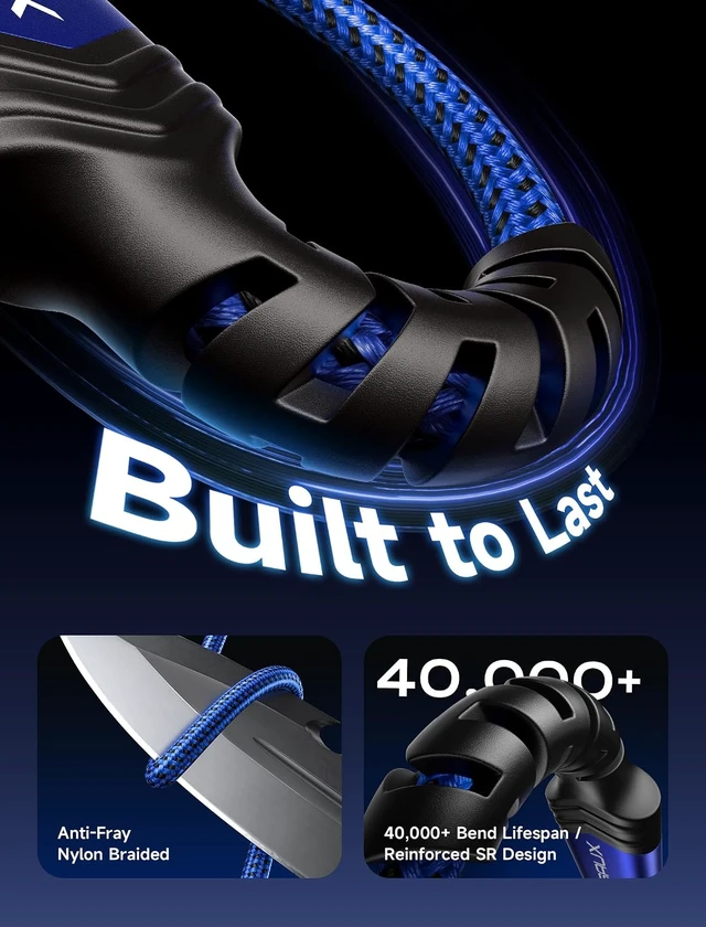 Alt view image 4 of 7 - USB C Cable Fast Charging USB to USB C Cable 3-Pack (10+6.6+3.3FT)