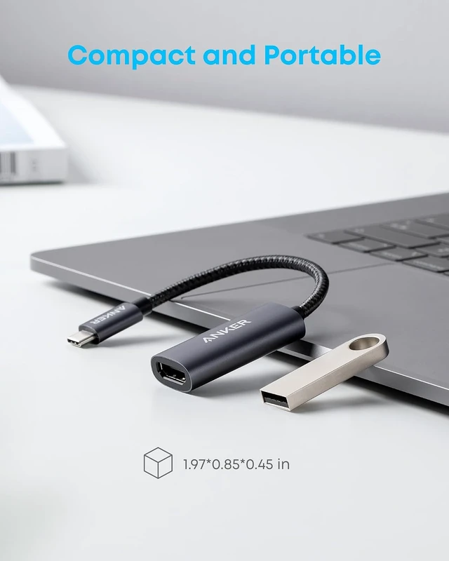 Alt view image 6 of 7 - USB C to HDMI Adapter (4K@60Hz) USB Type C to HDMI Cable Adapter