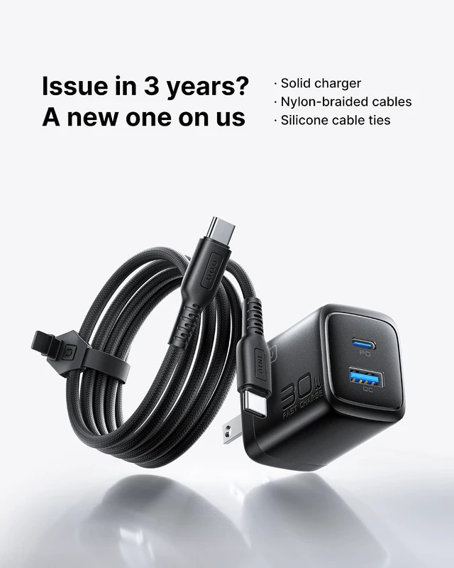 Alt view image 4 of 7 - USB C Charger 30W Type C Fast Charging 2-Port Adapter Charger Block