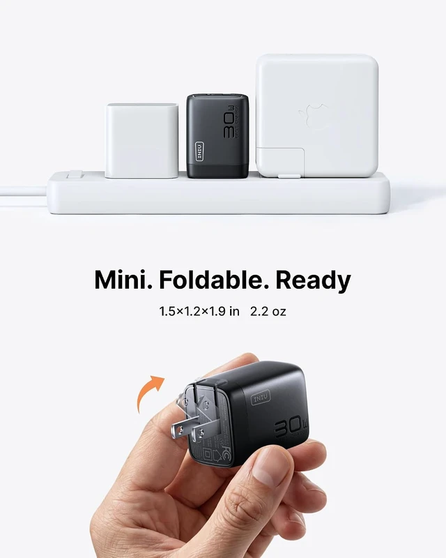 Alt view image 5 of 7 - USB C Charger 30W Type C Fast Charging 2-Port Adapter Charger Block