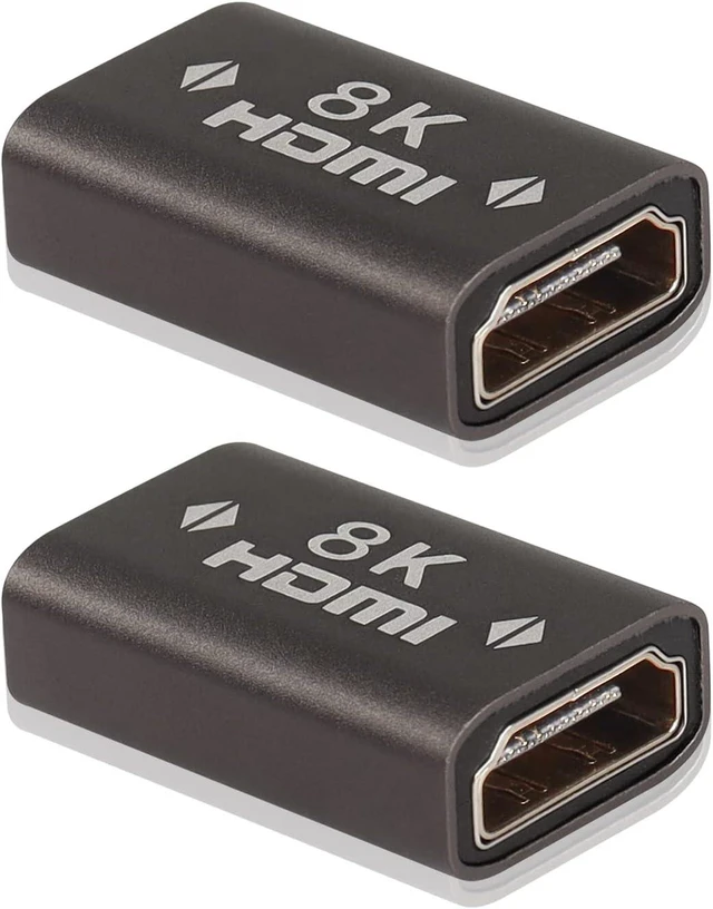 Main image of 8K HDMI Coupler HDMI 2.1 Female to Female Adapter HDMI Extender Connector Converter Supports 8K@60Hz 4K@120Hz 3D for Monitors Laptop Projector(2-Pack)