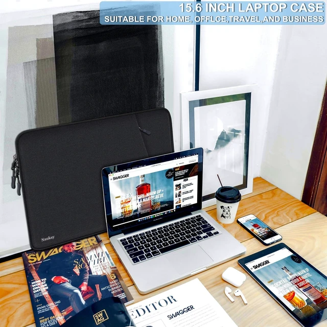Alt view image 6 of 7 - Laptop Case 15.6 inch Traveling Shockproof Protective Computer Sleeve Cover
