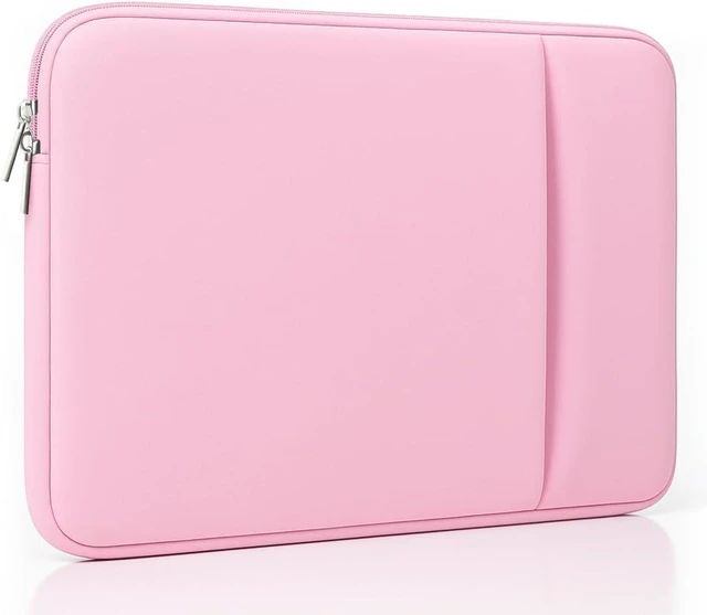 Main image of Laptop Sleeve for MacBook Neo/Air/Pro 13 inches A18/M5/M4/M3/M2/M1 Chip 2026-2020 A3404 A3449 A3240 A3113 with 2 Pockets Tablet Bag Case Accessories (Bright Blush Pink)