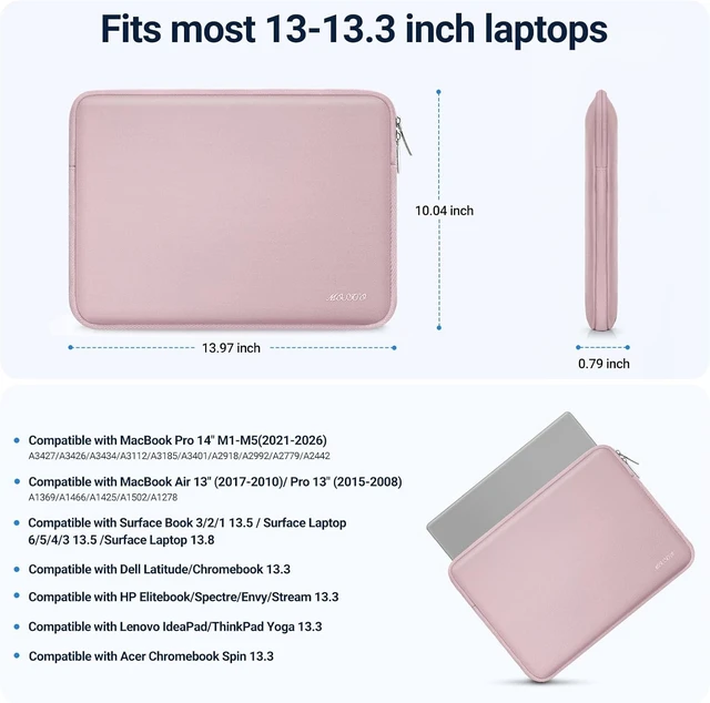 Alt view image 5 of 7 - Laptop Case 13.3 inch 13-13.3 inch Laptop Sleeve with Small Case