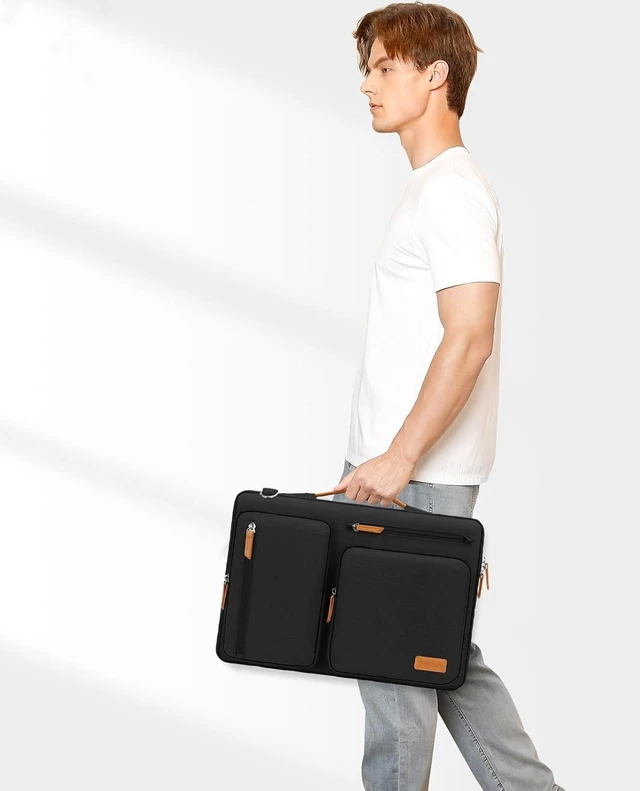 Alt view image 2 of 7 - 360 Protective Laptop Shoulder Bag 15.6 inch 15-16 inch Laptop Bag