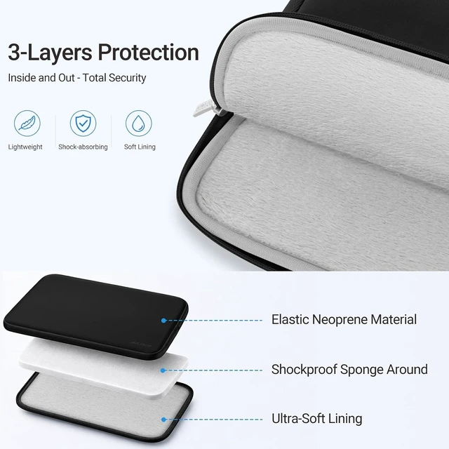 Alt view image 3 of 7 - Laptop Case 13.3 inch 13-13.3 inch Laptop Sleeve with Small Case