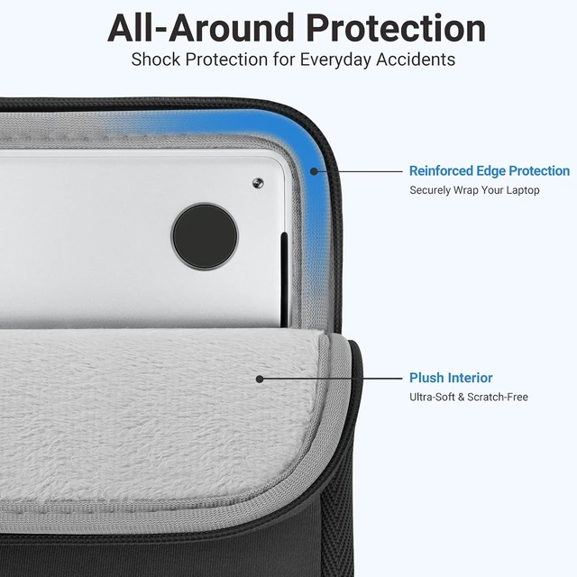 Alt view image 2 of 7 - Laptop Case 13.3 inch 13-13.3 inch Laptop Sleeve with Small Case