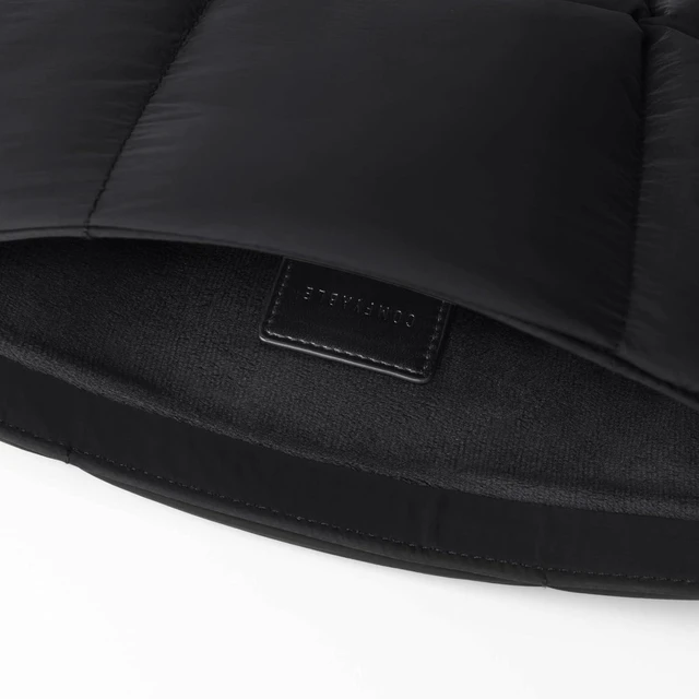 Alt view image 4 of 6 - Puffy Laptop Sleeve 13 Inch 14 Inch Quilted Puffer Laptop Carrying Case for Women Pillow Case Compatible with MacBook Air/Pro M5 M4 M3 M2 Pro/Max 2026 13 MacBook Neo A18 Black
